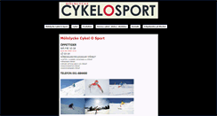 Desktop Screenshot of cykelosport.se