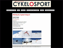 Tablet Screenshot of cykelosport.se